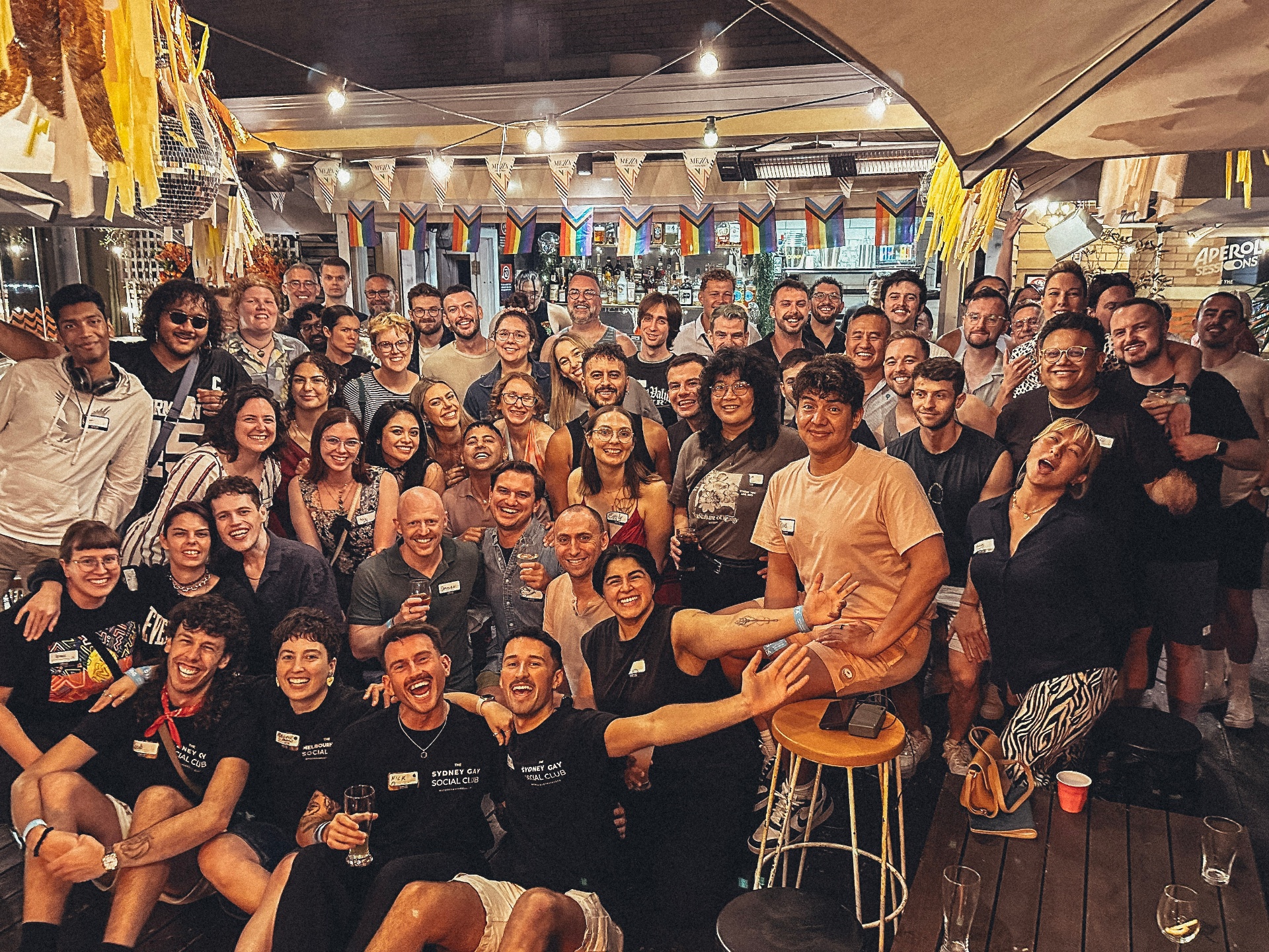Nick and the Social Club team at an event
